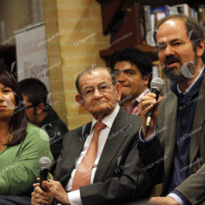 Maria Jimena Duzán, José Salgar y Juan Villoro