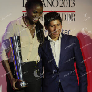 Caterine Ibargüen y Nairo Quintana