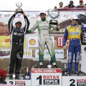Juan Pablo Montoya, Carlos Muñoz y Marco Andretti