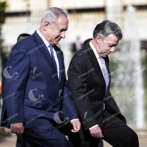 Juan Manuel Santos y Benjamín Netanyahu
