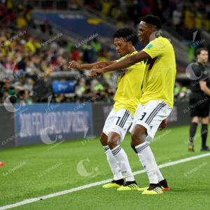 Juan Guillermo Cuadrado y Yerry Mina