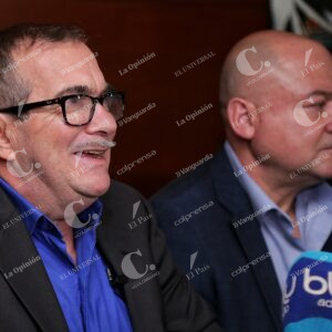 Rodrigo Londoño y Carlos Lozada