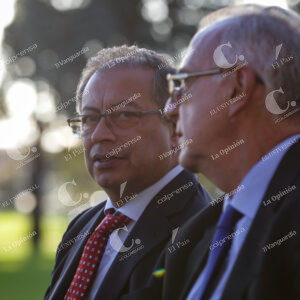 Gustavo Petro e Iván Velásquez