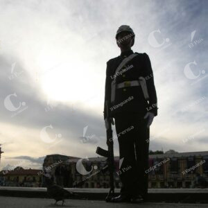 Soldado en la Plaza de Bolívar