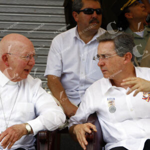 Álvaro Uribe Vélez y Monseñor Pedro Rubiano