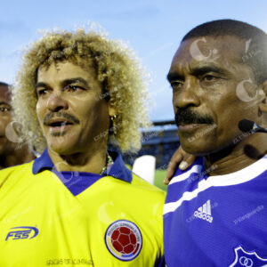 Carlos El Pibe Valderrama y Arnoldo Iguarán