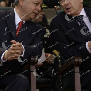 Álvaro Uribe Vélez y Gabriel Silva Luján
