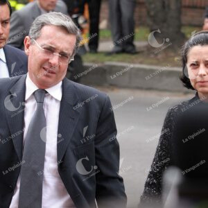 Álvaro Uribe Vélez y Lina Moreno