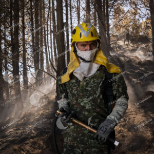 Incendio en los cerros orientales de Bogotá