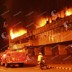 Incendio alcadia de Bucaramanga