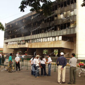 Incendio en la alcaldía de Bucaramanga