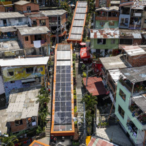 Escaleras Eléctricas de la Comuna 13 Paneles Solares