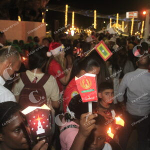 Encendido de luces del pesebre