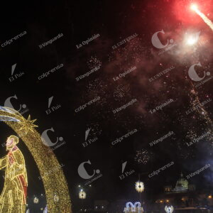 Encendido de luces del pesebre