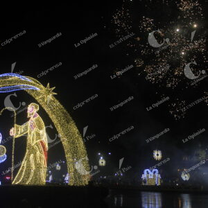 Encendido de luces del pesebre