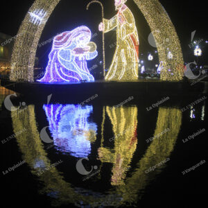 Encendido de luces del pesebre