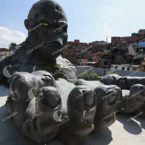 Escultura de gorila en 3D