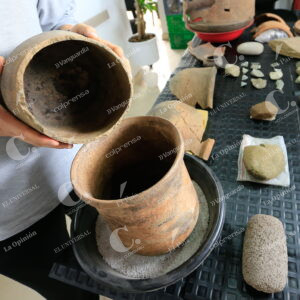 Macetas en barro