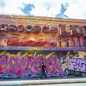 Grafiti en Postobón